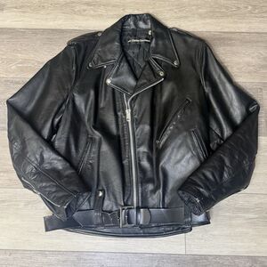 Vintage 1970s AMF Harley-Davidson Cycle Champ Leather Motorcycle Jacket Size 44